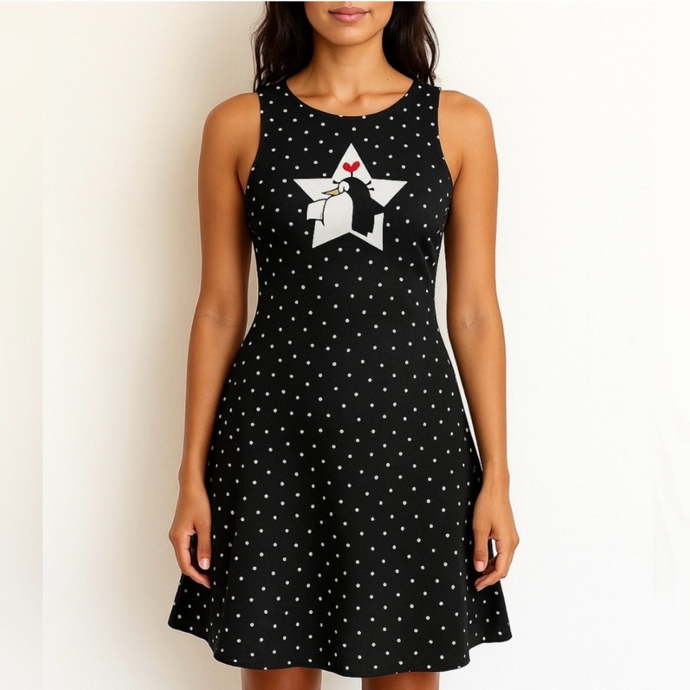 Lora Zombie Herotime Stars Print Hand Painted Unicorns Boho Mini Dress Size M